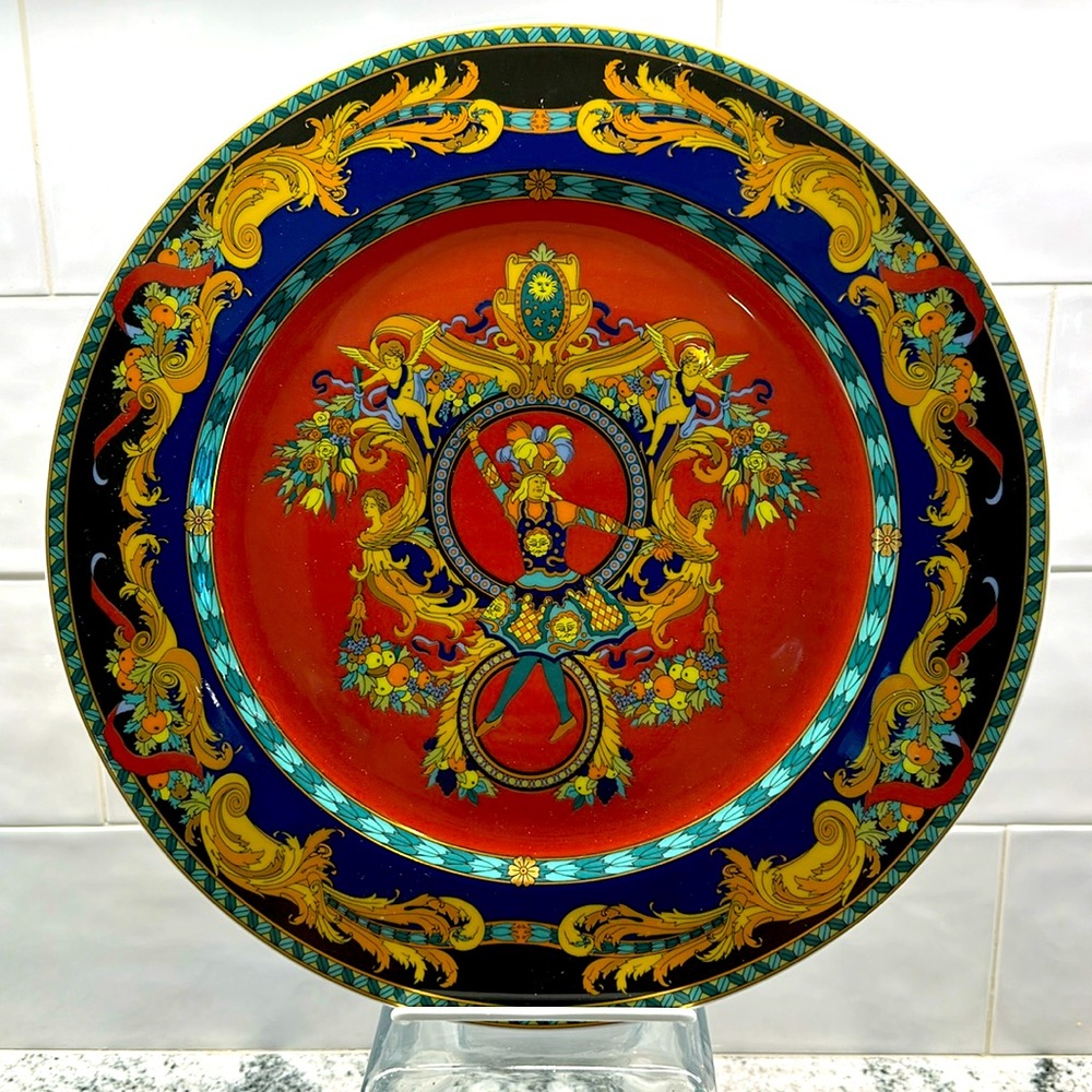 Rosenthal Versace Le Roi Soleil The Sun King Charger 12.25”